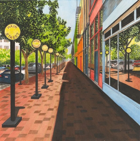 Original pastel artwork by Diane Fleischer on view at Simpsonville Fine Arts Gallery