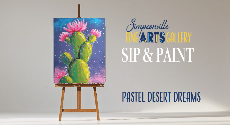 Original pastel artwork by Diane Fleischer on view at Simpsonville Fine Arts Gallery