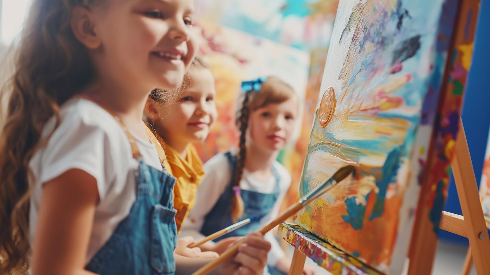 Kids art class at Simpsonville Fine Arts Gallery in Simpsonville SC